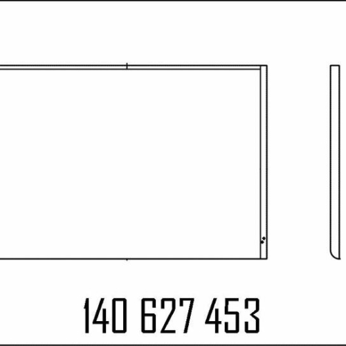 140627453 - FRONT /REAR PANEL 1080 F.HYDRAULIC. MODUL S MPD MR/OR   POWDER COATED.